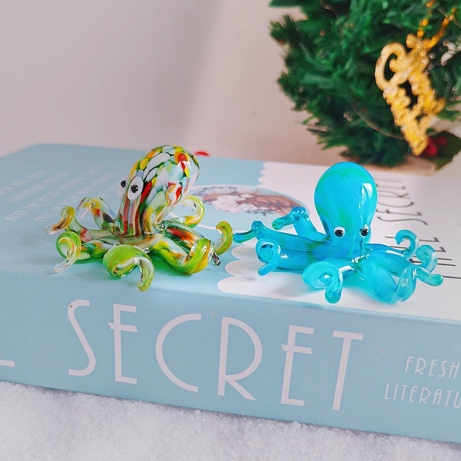 Qianhua Crafts Glass Octopus Ornament