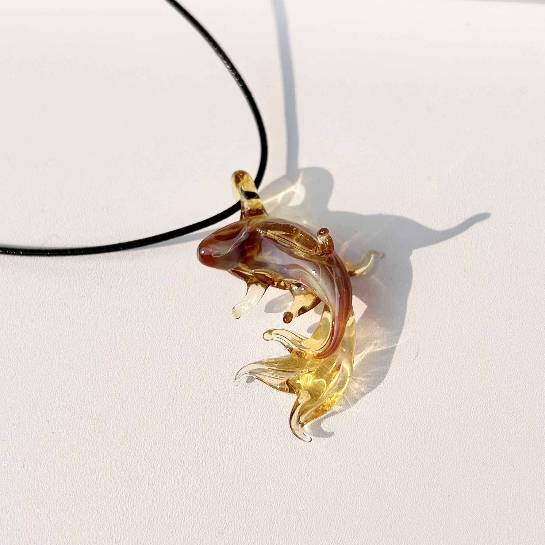 Enamel Little Koi Pendant Necklace