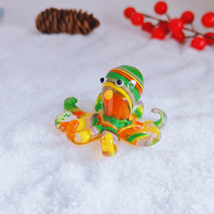 Qianhua Crafts Glass Octopus Ornament