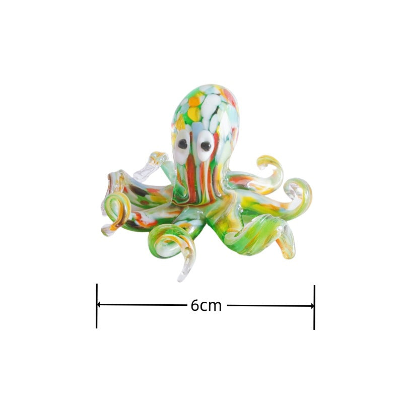 Qianhua Crafts Glass Octopus Ornament